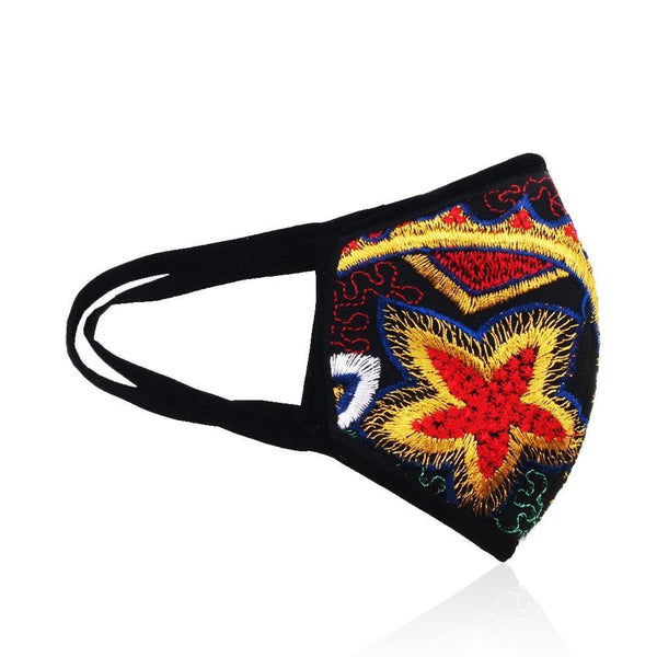 Privileged By J.c. Dossier Embroidered Floral Mask – Statement Style