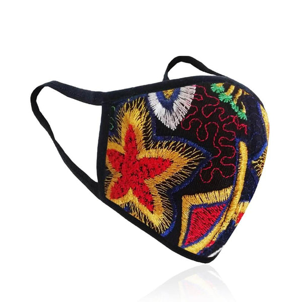 privileged by j.c. dossier Embroidered Floral Mask – Statement Style