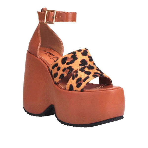 Privileged By J.c. Dossier Ergin Leopard Platform Heels