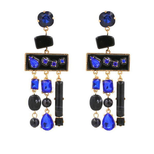 Privileged By J.c. Dossier Fabulus Statement Earrings In Lemon