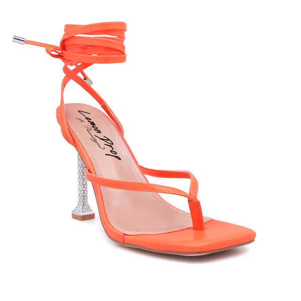 Privileged By J.c. Dossier Fenton Black Rhinestone Strappy Heels