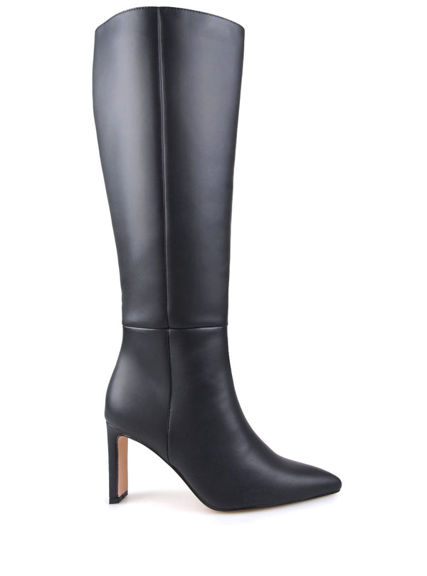 privileged by j.c. dossier Finch Vegan Leather Knee High Boots Tan
