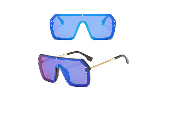 privileged by j.c. dossier Flare Sunnies Blue Sunglasses