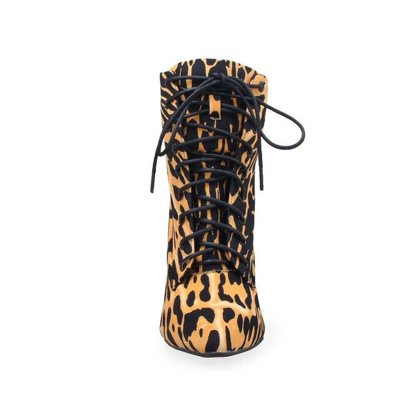 Privileged By J.c. Dossier Foggia Leopard Print Bootie
