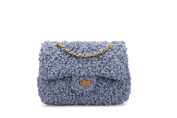 Privileged By J.c. Dossier Francesca Fuzzy Shoulder Bag - Trendy Brown