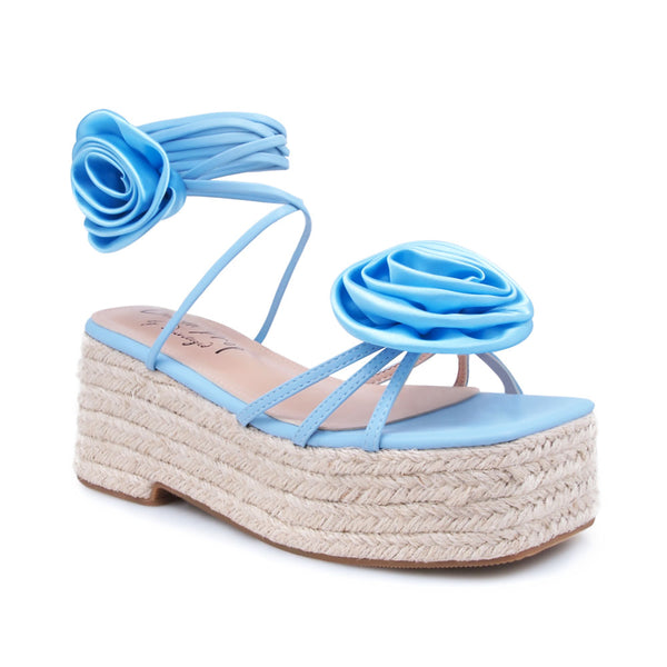 Privileged By J.c. Dossier Gean White Platform Sandals