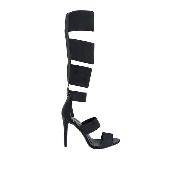 privileged by j.c. dossier Gia Black Strappy Heel - Bold & Fearless