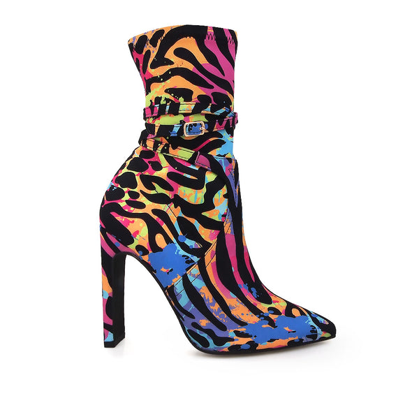 privileged by j.c. dossier Gisele Floral Bootie - Bold & Plush