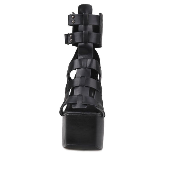 Privileged By J.c. Dossier Glorify Black Platform Heels