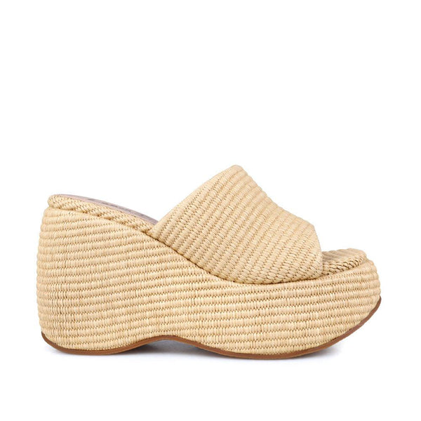 privileged by j.c. dossier Gregor Beige Platform Heels