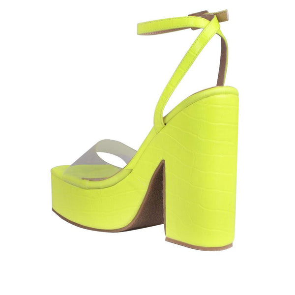 Privileged By J.c. Dossier Hadley Lemon Drop Neon Platform