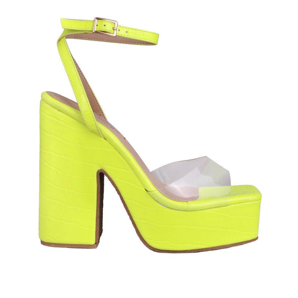 privileged by j.c. dossier Hadley Lemon Drop Neon Platform