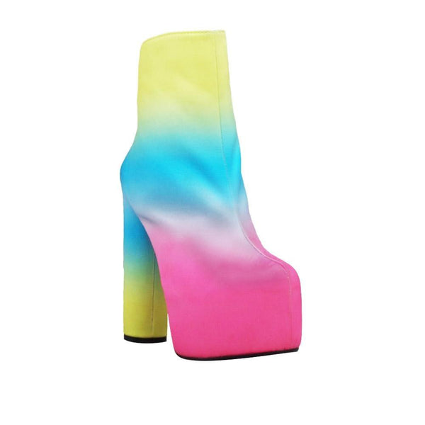 Privileged By J.c. Dossier Hafida Neon Platform Bootie