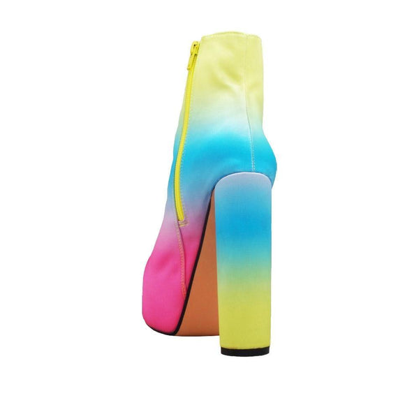 Privileged By J.c. Dossier Hafida Neon Platform Bootie