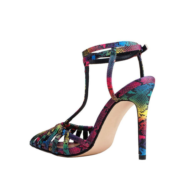 Privileged By J.c. Dossier Haile Multicolor Heel | Bold Statement Step