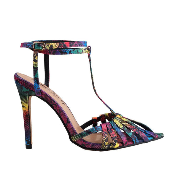 privileged by j.c. dossier Haile Multicolor Heel | Bold Statement Step