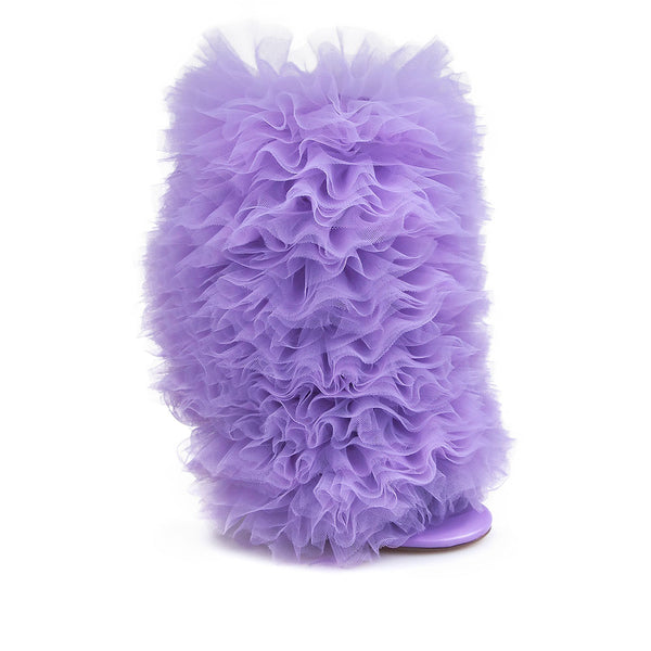 Privileged By J.c. Dossier Halldale White Fuzzy Bootie