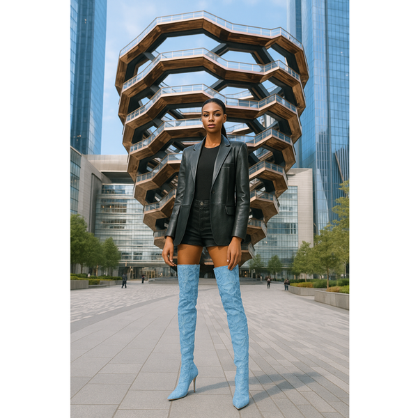 Privileged By J.c. Dossier Halvern Denim Boot - Bold & Fearless