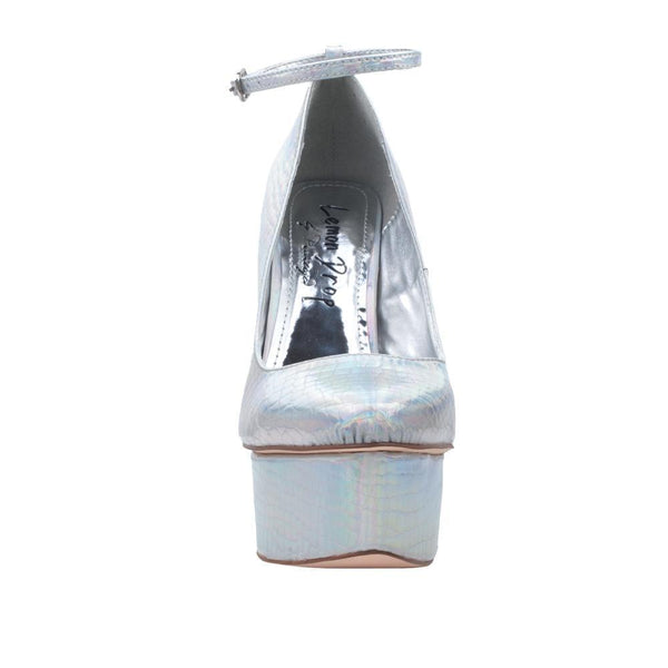 Privileged By J.c. Dossier Hassiba Holographic Platform Heels