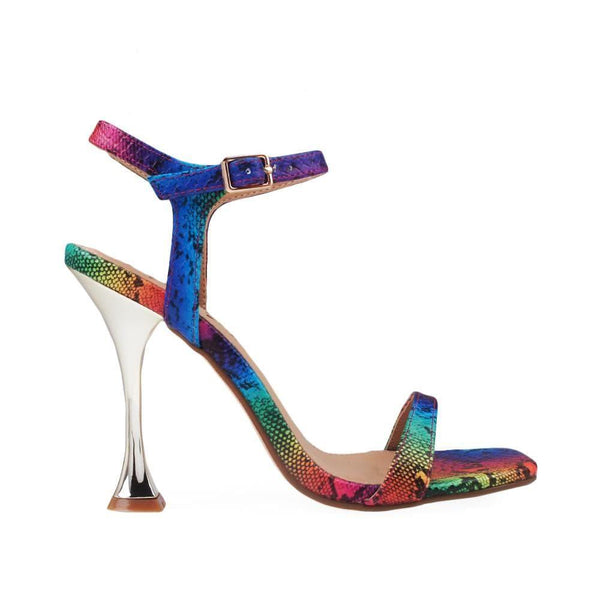 privileged by j.c. dossier Hedwige Rainbow Heel - Bold & Trendy