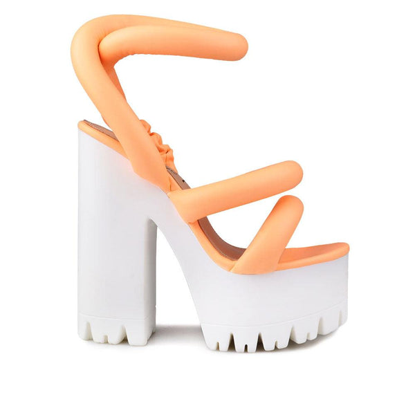 privileged by j.c. dossier Hollin Orange Platform Heels