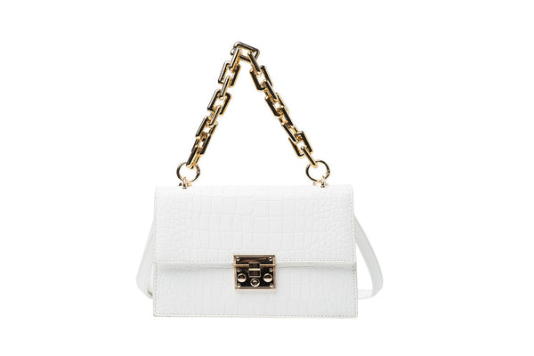 Privileged By J.c. Dossier Hudson Pale Blue Vegan Leather Handbag