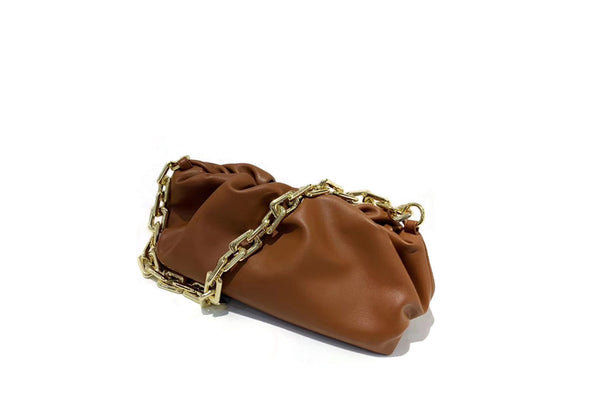 privileged by j.c. dossier Iries Brown Vegan Leather Purse