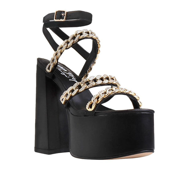 Privileged By J.c. Dossier Isabella Black Platform Heel