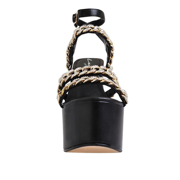 Privileged By J.c. Dossier Isabella Black Platform Heel