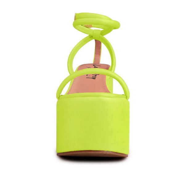 Privileged By J.c. Dossier Iversen Neon Green Platform