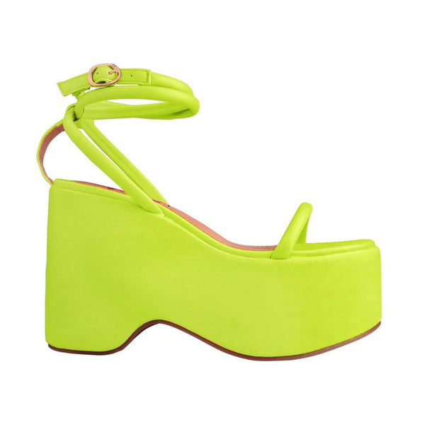 privileged by j.c. dossier Iversen Neon Green Platform