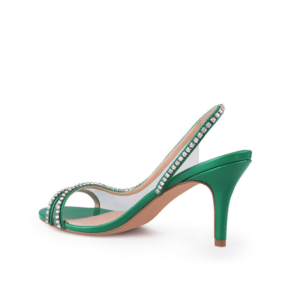 Privileged By J.c. Dossier Ivy Black Rhinestone Heel