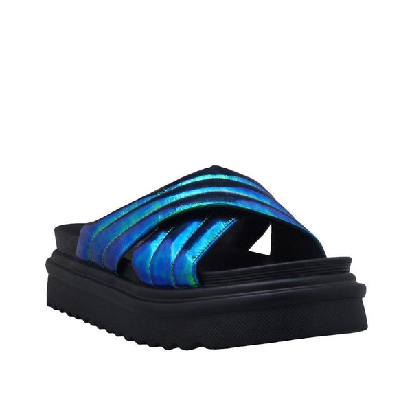 Privileged By J.c. Dossier Janinent Neon Platform Flat Slide