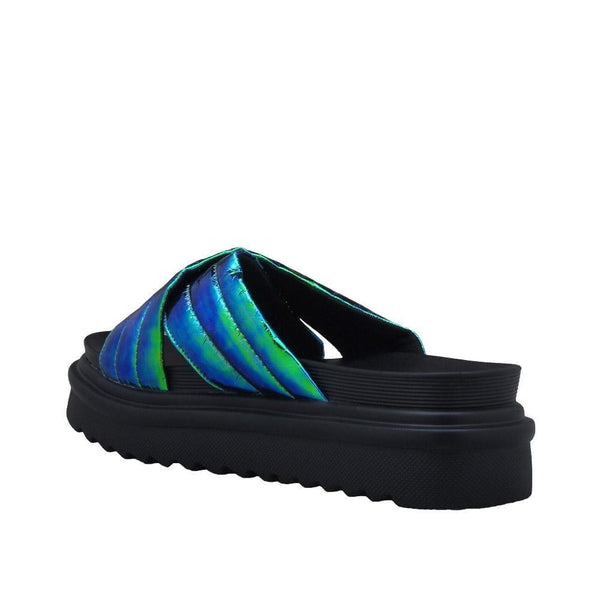 Privileged By J.c. Dossier Janinent Neon Platform Flat Slide