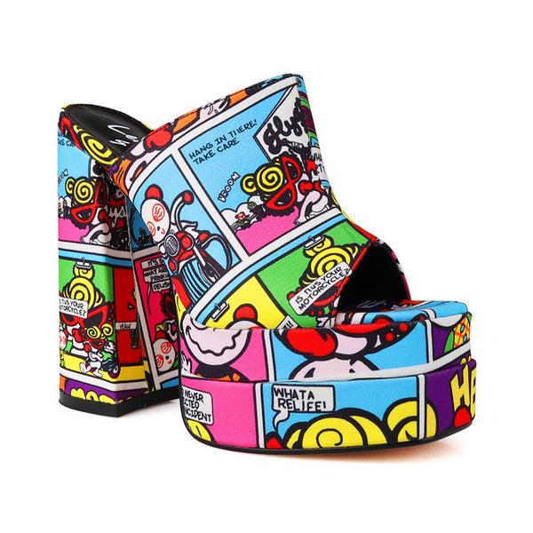 Privileged By J.c. Dossier Jayra Platform Sandal - Bold Colors