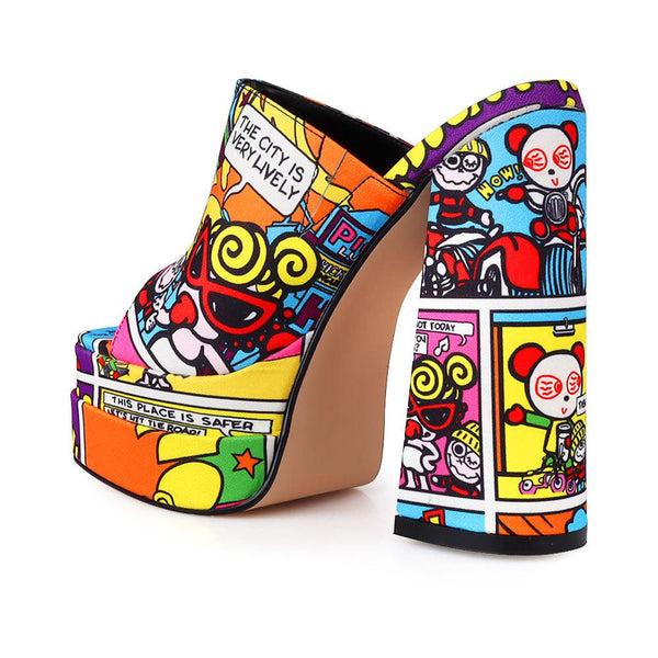 Privileged By J.c. Dossier Jayra Platform Sandal - Bold Colors