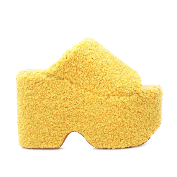 privileged by j.c. dossier Jemine Yellow Platform Heels