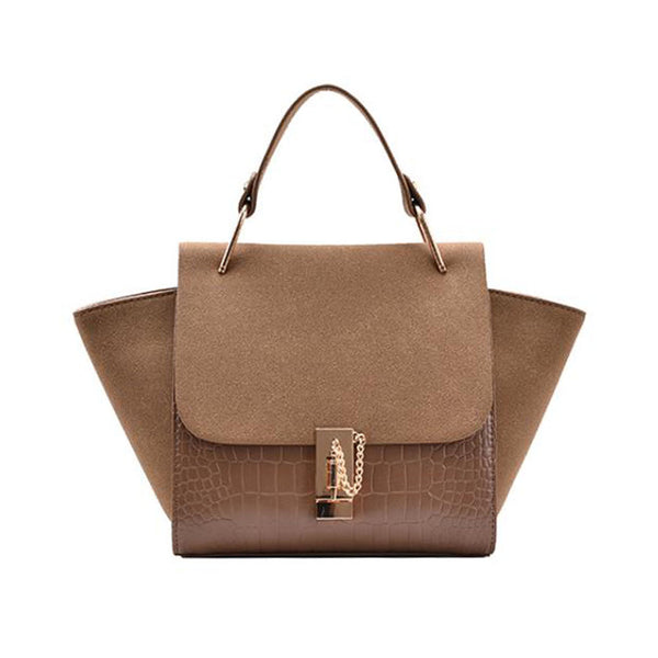 privileged by j.c. dossier Jenesis Brown Vegan Leather Handbag