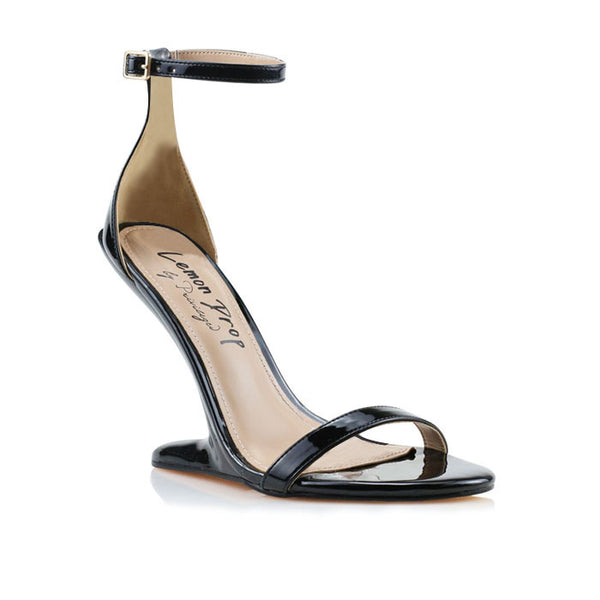 Privileged By J.c. Dossier Jenson Gold Sculptural Heels
