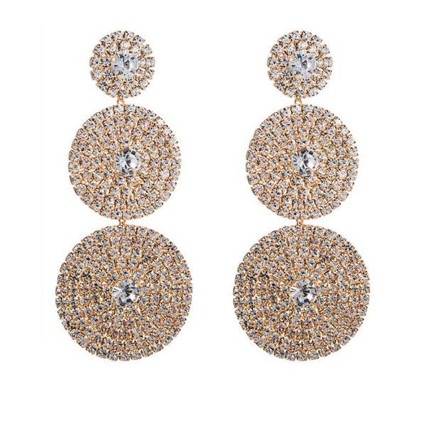 Privileged By J.c. Dossier Jessa Rhinestone Statement Earrings