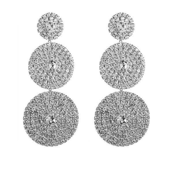 privileged by j.c. dossier Jessa Rhinestone Statement Earrings