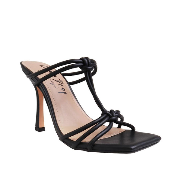 Privileged By J.c. Dossier Jesse Black Vegan Leather Heel