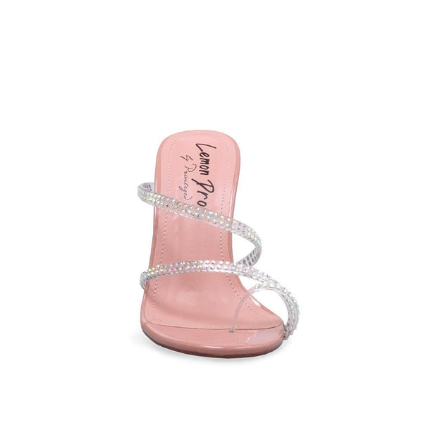 Privileged By J.c. Dossier Jinny Clear Vinyl Strappy Heel