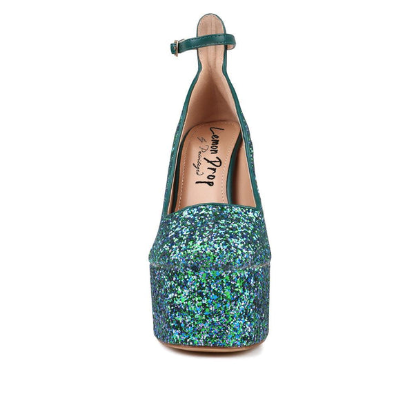 Privileged By J.c. Dossier Jubilee Glitter Platform Pump