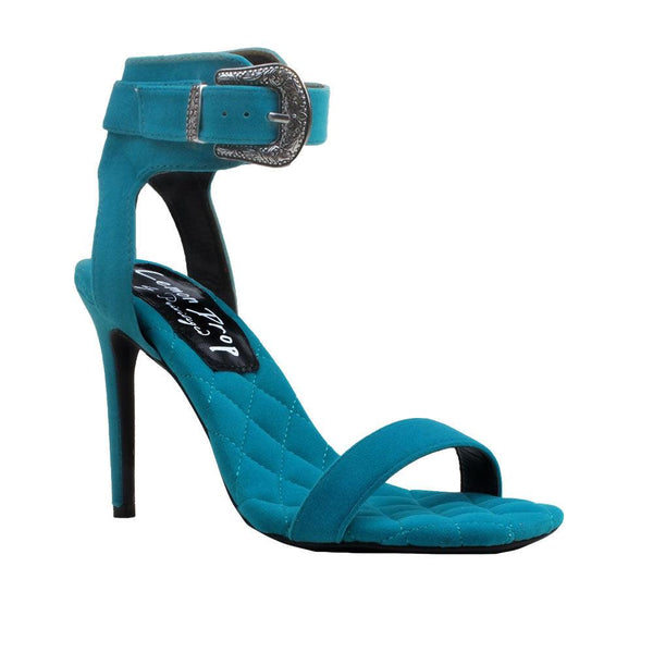 Privileged By J.c. Dossier Kadee Teal Heel | Bold Comfortable Style