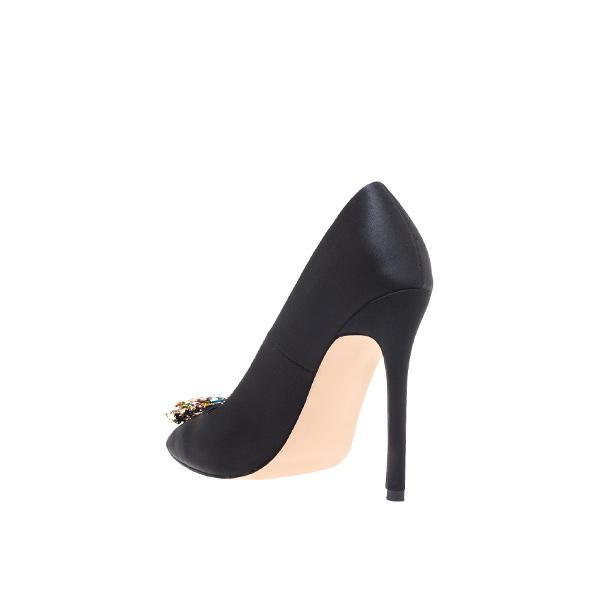 Privileged By J.c. Dossier Kandi Black Rhinestone Pump