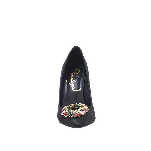 Privileged By J.c. Dossier Kandi Black Rhinestone Pump