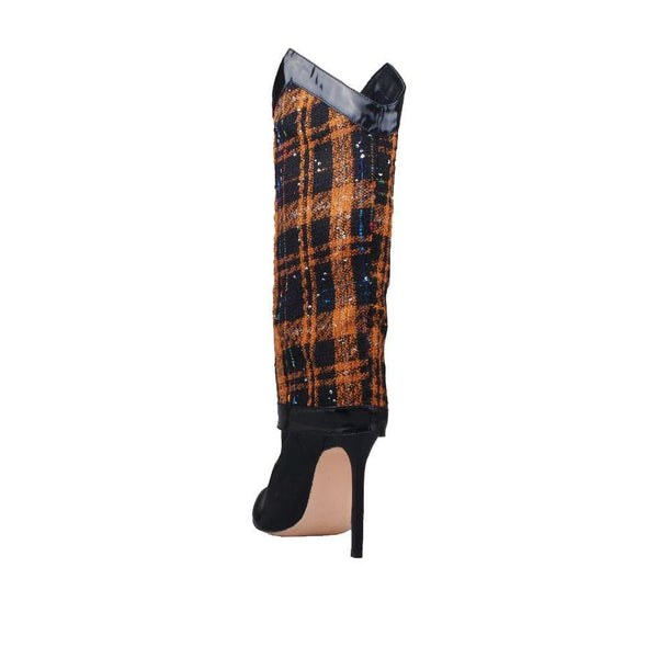 Privileged By J.c. Dossier Katalina Navy Vegan Leather Boot