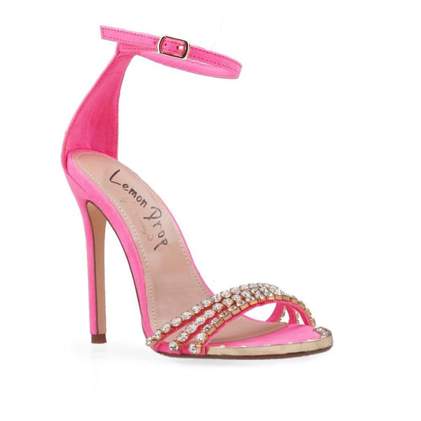 Privileged By J.c. Dossier Kataryna Pink Rhinestone Heel