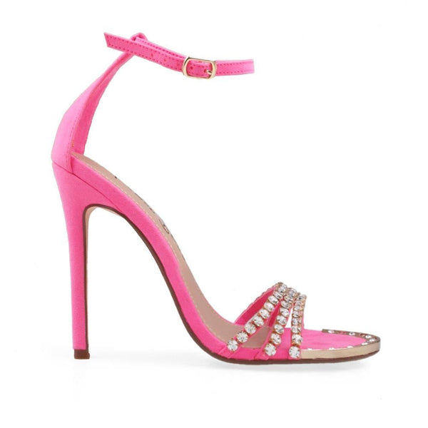 privileged by j.c. dossier Kataryna Pink Rhinestone Heel
